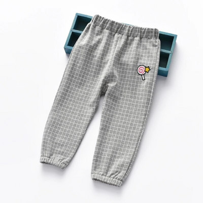 Nova verzija Candy uzorak iznad modnih kariranih dugih hlača male bebe vestido ležerne hlače dječja odjeća za djevojčice 1-5 godina