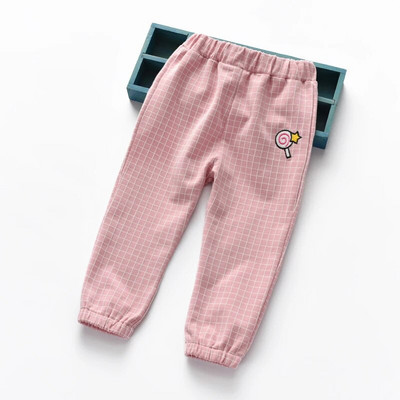 Nova verzija Candy uzorak iznad modnih kariranih dugih hlača male bebe vestido ležerne hlače dječja odjeća za djevojčice 1-5 godina