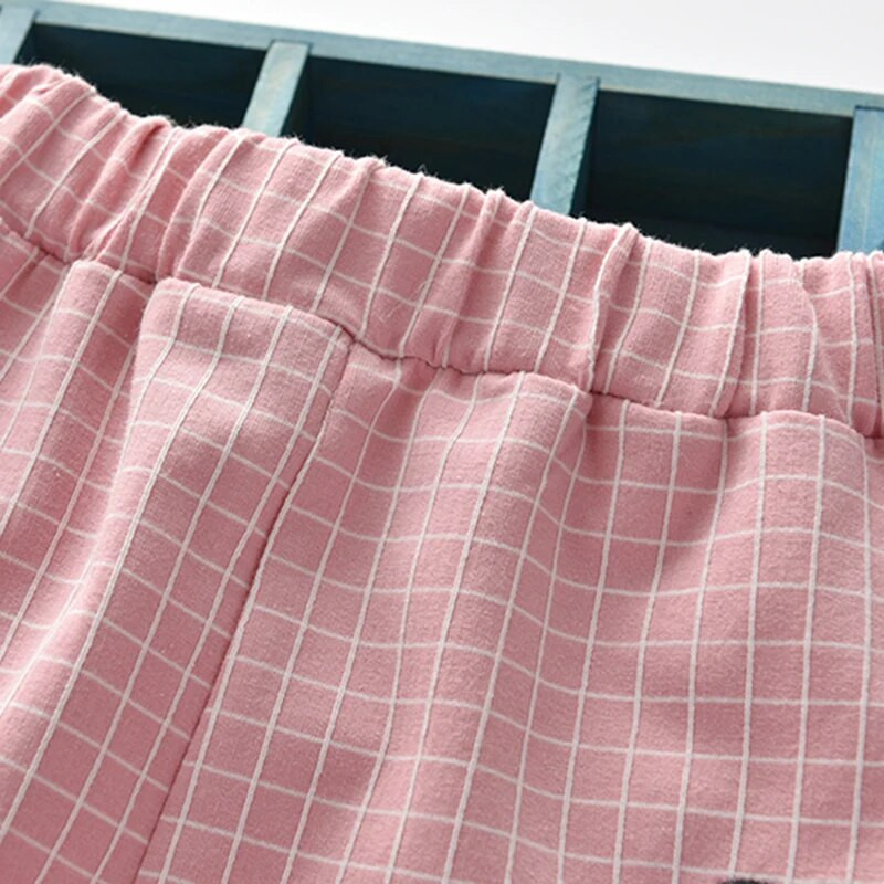 Nova verzija Candy uzorak iznad modnih kariranih dugih hlača male bebe vestido ležerne hlače dječja odjeća za djevojčice 1-5 godina