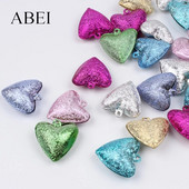 20 komada zvona u obliku srca od 25 mm miješanih boja za dekoraciju svadbene zabave DIY Zvona zvona, ručno rađeni obrtnički ukrasi, zvona na veliko