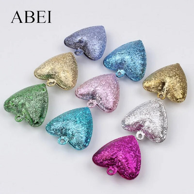 20 komada zvona u obliku srca od 25 mm miješanih boja za dekoraciju svadbene zabave DIY Zvona zvona, ručno rađeni obrtnički ukrasi, zvona na veliko