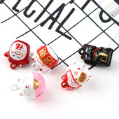 2 kom. 7 dizajna šarenih bakrenih slatkih mačaka otvorenih božićnih zvona privjesak ručno rađenih dodataka za DIY rukotvorine