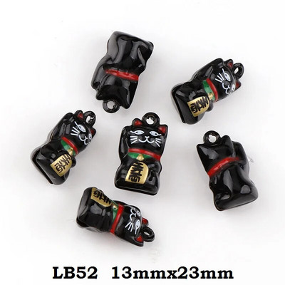 2 kom. 7 dizajna šarenih bakrenih slatkih mačaka otvorenih božićnih zvona privjesak ručno rađenih dodataka za DIY rukotvorine