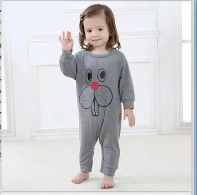 Dječje štrample, proljetne, dugih rukava, novorođenčad, dječak, djevojčica, zeko, pamučne kombinezone za igru, odjeća za bebe, slatka odjeća 0-24 m.