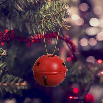 5 τμχ Christmas Jingle Bells Vintage Iron Bells Χριστουγεννιάτικα στολίδια χριστουγεννιάτικου δέντρου DIY Χριστουγεννιάτικη διακόσμηση Χειροτεχνία Αξεσουάρ κοσμημάτων