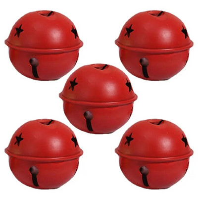 5gab Ziemassvētku zvaniņi Vintage dzelzs zvani Ziemassvētku eglīšu rotājumi DIY Ziemassvētku rotājumi Amatniecība rotaslietas aksesuāri