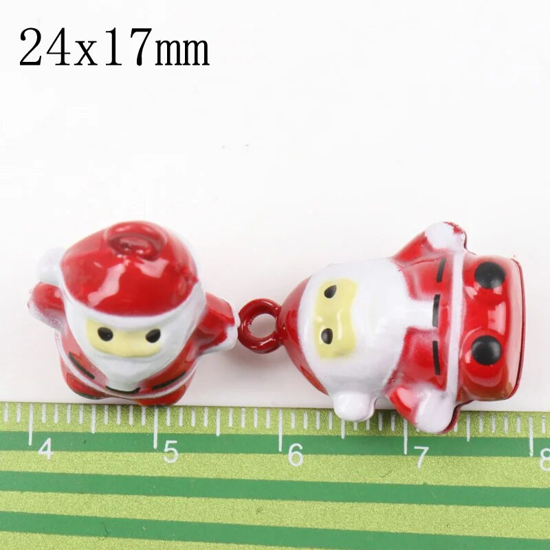 5 komada Jingle Bells Božićni ukras za starca Metalno zvono za kućnu zabavu, privjesak za drvce 27 mm MZ379