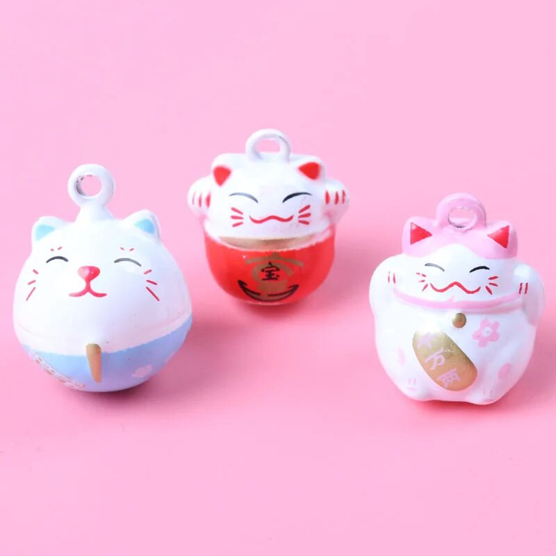 Jingle Bells Mix Lucky Cat Iron Loose Beads Small for Party Ukrasi za božićno drvce Kućni dodaci 1kom 20x17mm