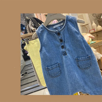 Vintage καουμπόικο τζιν romper Ανοιξιάτικο φθινόπωρο βαμβακερό βρεφικό παιδικό φόρμα νήπιο αγόρι πιτζάμες παιδικές φόρμες ρούχα ρούχα