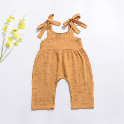 Pamut vászon harisnyanadrág overál kisfiú/lány csípős jumpsuit csecsemő gyerek alsónadrág kisgyermek ruhák nyári
