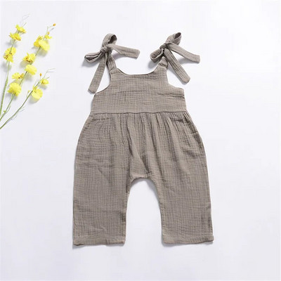 Pamut vászon harisnyanadrág overál kisfiú/lány csípős jumpsuit csecsemő gyerek alsónadrág kisgyermek ruhák nyári