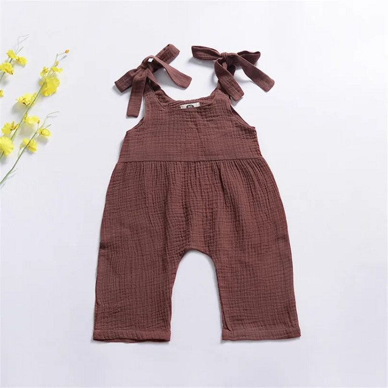 Pamut vászon harisnyanadrág overál kisfiú/lány csípős jumpsuit csecsemő gyerek alsónadrág kisgyermek ruhák nyári