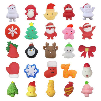 Χριστουγεννιάτικο ημερολόγιο 24 ημερών Αντίστροφη μέτρηση Έκπληξη Squishy Cute Animals Αποσυμπιέσεις Παιχνίδια για Παιδιά Συζύγους Κόρες Δώρο Κοριτσιών