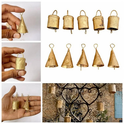 Камбани с ясен звук Anti Lost Grazing Bells Mini Bell Crafts for Animal Farm Garden Christmas