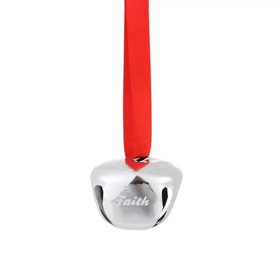 15 collu Ziemassvētku zvana rotājumi kamanu zvani Polar Express Bell Printed Believe Joy Bells amatniecībai Ziemassvētku eglīšu dekorēšanai