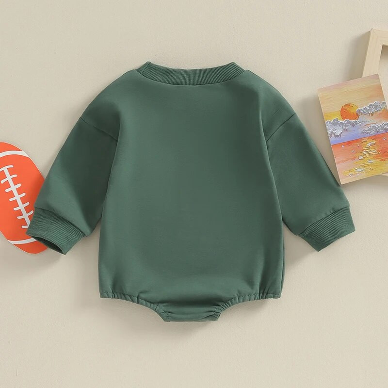 Jesenske novorođenčad Dječaci Djevojčice Rompers Odjeća Rugby Slovo print dugih rukava O-izrez Sweatshirts Kombinezoni Kostim
