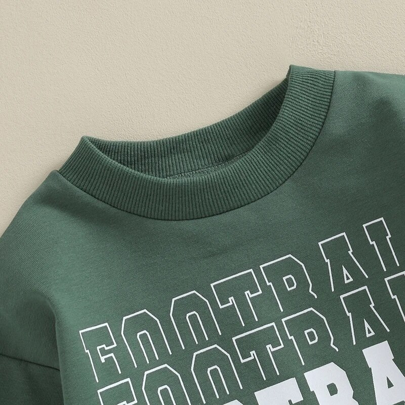 Jesenske novorođenčad Dječaci Djevojčice Rompers Odjeća Rugby Slovo print dugih rukava O-izrez Sweatshirts Kombinezoni Kostim