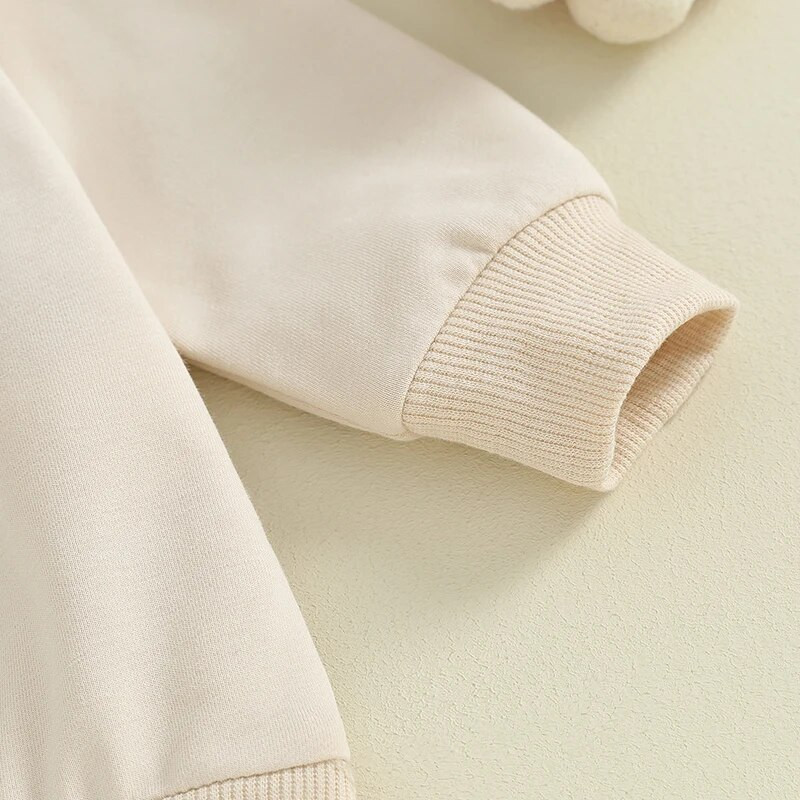 Rudens jaundzimušo meiteņu džemperi Kokvilna ikdienišķs ar garām piedurknēm, mežģīņu pulovers, kapuciņi Džemperi, topi Apģērbi, apģērbi