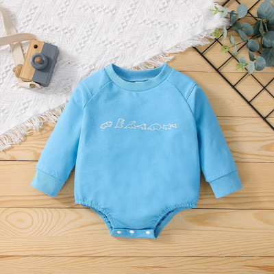 5 boja novorođenčadi, dječaka, djevojčica, trokutastih kombinezona dugih rukava, dječjih dječaka, djevojčica, uzročnih kombinezona s dinosaurima iz crtića 0-24M