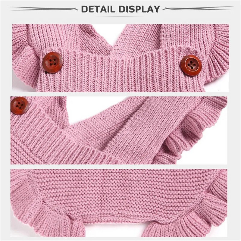 0-24M džemper za dječake jesen zima odjeća za novorođenčad pamučni pleteni dojenčad dječji čipkasti bodi za djevojčice dječji kombinezon