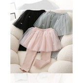 Nove djevojčice, bebe, slojevi, mrežaste tutu suknje, tajice, djeca, djevojčice, djeca, modne hlače s mašnama od perli, odjeća