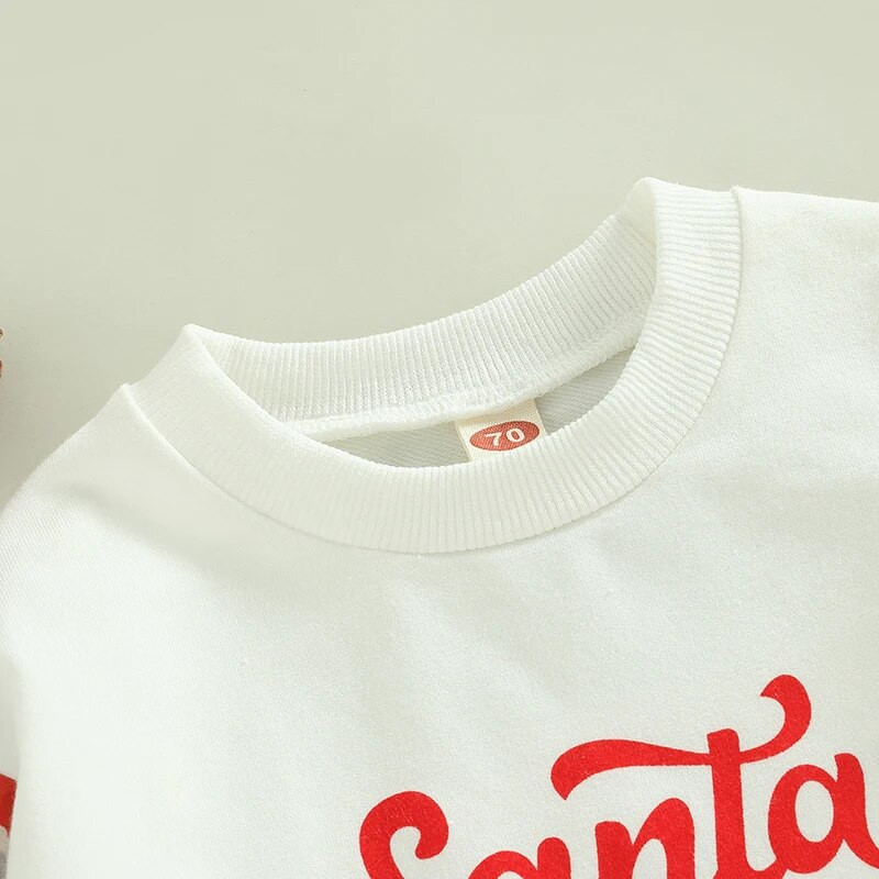 Božićne novorođenčad Dječaci Djevojčice Rompers Odjeća 0-24M Crtani Djed Mraz/Automobili Sweatshirts s printom na gumbe Kombinezoni