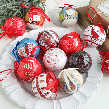 Коледна топка Орнаменти/Орнаменти за украса на коледна елха Цветни топки 7,2 CM Коледен бал Фестивал Консумативи за обличане 2023 г.