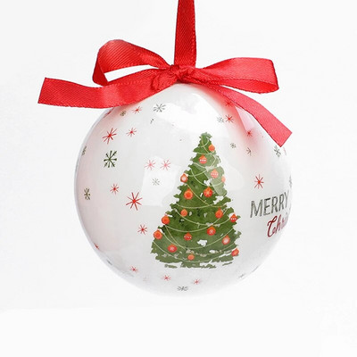 Božićna kuglica Ukrasi/ukrasi za božićno drvce Šarene kuglice 7,2 CM Božićna kuglica Festival dotjerivanja 2023.