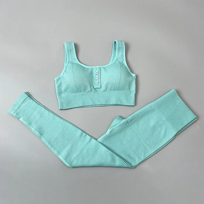 Bešavni ženski komplet za jogu Odjeća za vježbanje Sportske hlače Grudnjak Komplet za teretanu Sportska odjeća za fitness Tajice za trčanje visokog struka Sportska odijela 2022