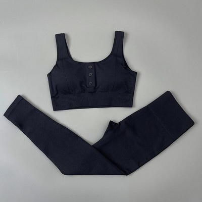 Bešavni ženski komplet za jogu Odjeća za vježbanje Sportske hlače Grudnjak Komplet za teretanu Sportska odjeća za fitness Tajice za trčanje visokog struka Sportska odijela 2022