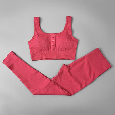 Bešavni ženski komplet za jogu Odjeća za vježbanje Sportske hlače Grudnjak Komplet za teretanu Sportska odjeća za fitness Tajice za trčanje visokog struka Sportska odijela 2022