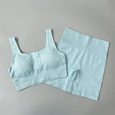 Bešavni ženski komplet za jogu Odjeća za vježbanje Sportske hlače Grudnjak Komplet za teretanu Sportska odjeća za fitness Tajice za trčanje visokog struka Sportska odijela 2022