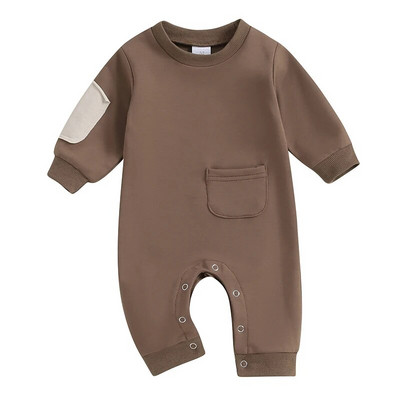 Novorođenčad, dječaci, ležerne jesenske štrample, odjeća, patchwork, dugi rukavi, kombinezoni s O-izrezom, kombinezoni, kostimi