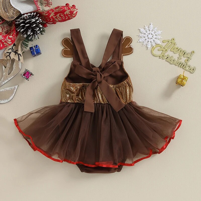 Prekrasne božićne štrample za djevojčice, novorođenčad, božićne kombinezone, božićne kombinezone bez rukava, suknje od tila, patchwork, bez rukava