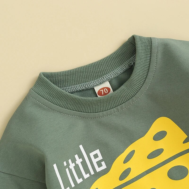 Rudens Jaundzimušais Zēniem Meiteņu Bodiji Apģērbi Burtu apdruka ar garām piedurknēm ar O veida kakla izgriezumu brīvi džemperi Kombinezoni Kombinezoni Kostīms