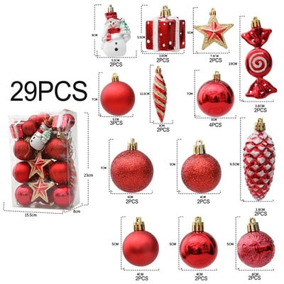 1 krabička vianočných ozdôb na gule, závesné cukríky na vianočný stromček, vianočné dekorácie do domácnosti, novoročný darček 2023, Noel