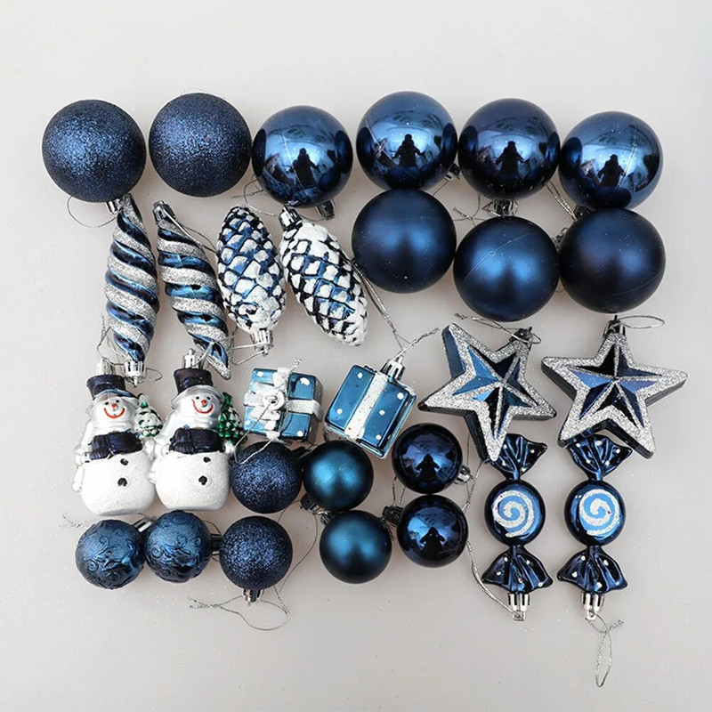 1 krabička vianočných ozdôb na gule, závesné cukríky na vianočný stromček, vianočné dekorácie do domácnosti, novoročný darček 2023, Noel
