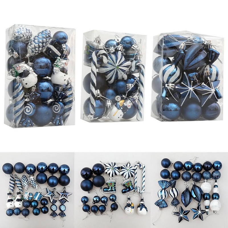 1 krabička vianočných ozdôb na gule, závesné cukríky na vianočný stromček, vianočné dekorácie do domácnosti, novoročný darček 2023, Noel