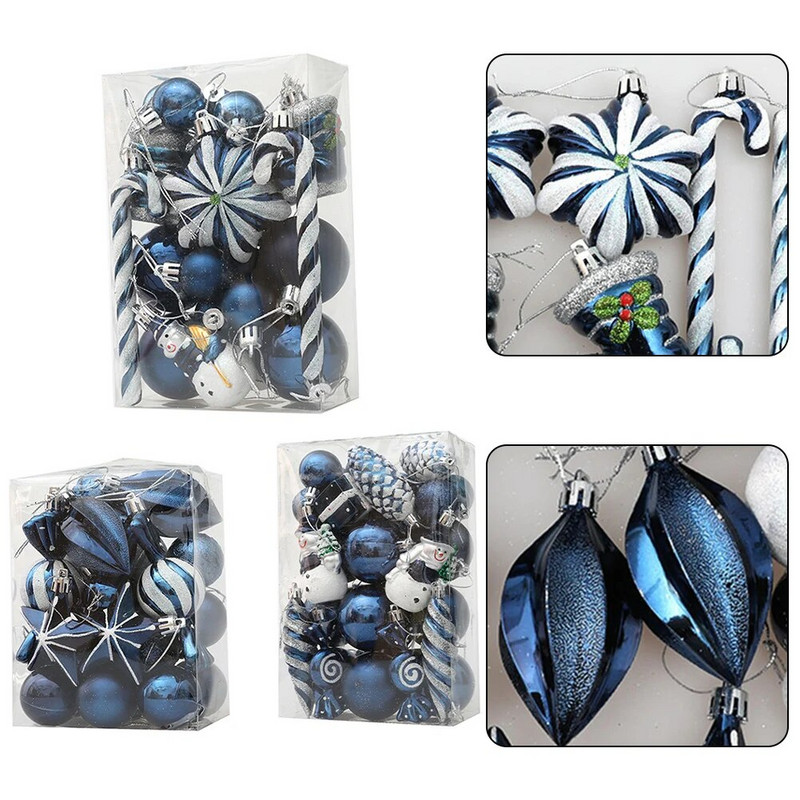 1 krabička vianočných ozdôb na gule, závesné cukríky na vianočný stromček, vianočné dekorácie do domácnosti, novoročný darček 2023, Noel
