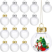 6Gb Caurspīdīga plastmasas Ziemassvētku rotājuma bumba pildāma rotājums Ziemassvētku eglītes piekarināmais kulons 2023 Jaunais gads Navidad