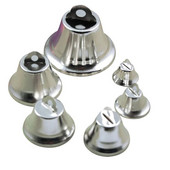 50 komada srebrnih božićnih ukrasa sa zvončićima, metalnih zvončića, božićnih ukrasa za drvce. DIY rukotvorine, novogodišnji božićni ukrasi