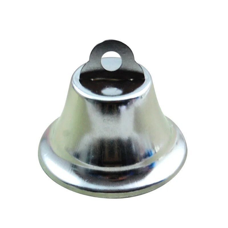 50 komada srebrnih božićnih ukrasa sa zvončićima, metalnih zvončića, božićnih ukrasa za drvce. DIY rukotvorine, novogodišnji božićni ukrasi