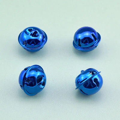 10 tk/pakend 24 mm kullast rauast lahtised metallhelmed kõlisevad kellukellad jõulukaunistusega ripats DIY käsitsi valmistatud käsitöötarvikute materjal