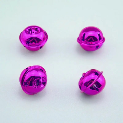 10 tk/pakend 24 mm kullast rauast lahtised metallhelmed kõlisevad kellukellad jõulukaunistusega ripats DIY käsitsi valmistatud käsitöötarvikute materjal