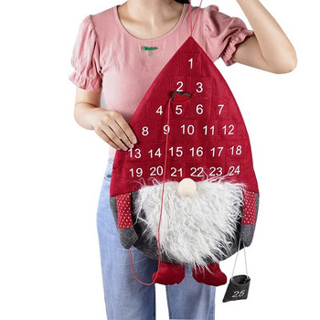 Απρόσωπη κούκλα Άγιος Βασίλης Ημερολόγιο Advent Countdown Στολίδια Καλά Χριστούγεννα Πόρτα Σπιτιού Κρεμαστά στον τοίχο Πρωτοχρονιάτικα Δώρα Noel Party