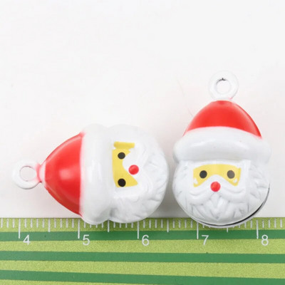 5 komada Jingle Bells Božićni Starac Ornament Metalno zvono za kućnu zabavu Privjesak Dekoracija drvca DIY 27 mm