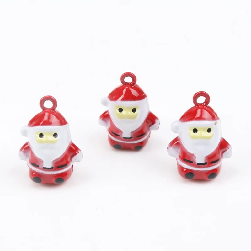 5 komada Jingle Bells Božićni Starac Ornament Metalno zvono za kućnu zabavu Privjesak Dekoracija drvca DIY 27 mm