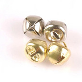 zlatni/srebrni željezni križ Mali zvončići Božićni ukrasi Privjesci DIY rukotvorine Ručno izrađeni dodaci 6/8/10 mm 100 kom cp2010