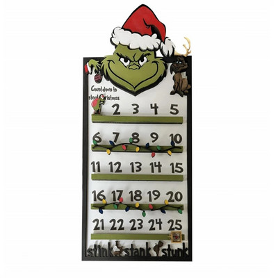 Ziemassvētku Adventes kalendārs bērniem Ziemassvētku eglīšu atpakaļskaitīšanas kalendāra apgriešanas raksts un numurs mājas svētku Ziemassvētku rotājumiem