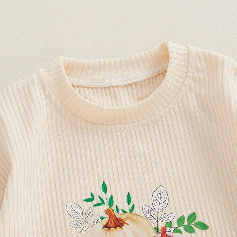 Gražūs naujagimiai mergaičių rudens šliaužtinukai Drabužiai briaunoti moliūgai su gėlių raštu ilgomis rankovėmis laisvi kombinezonai žaidimo kostiumai galvos juosta